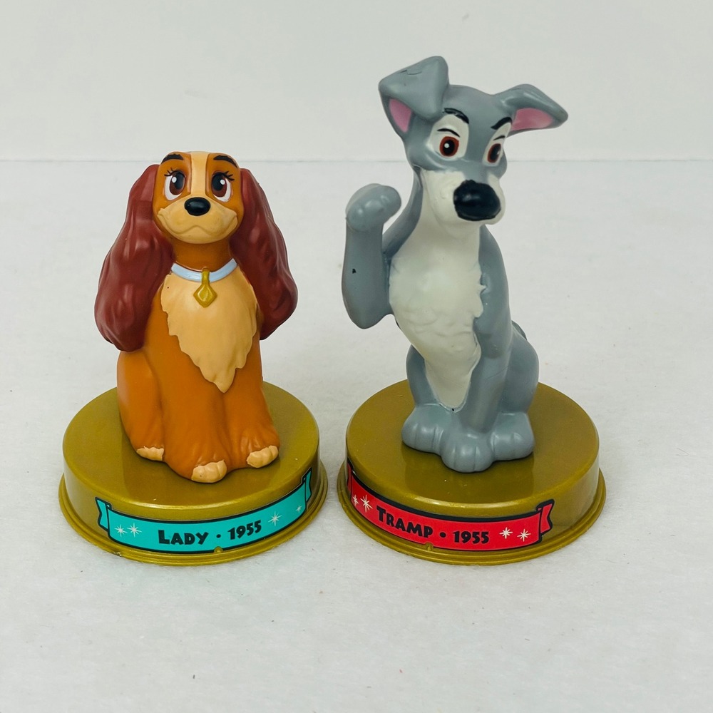 Disney Lady and the Tramp 100 Years of Magic Walt Disney World Figures 1955 Set